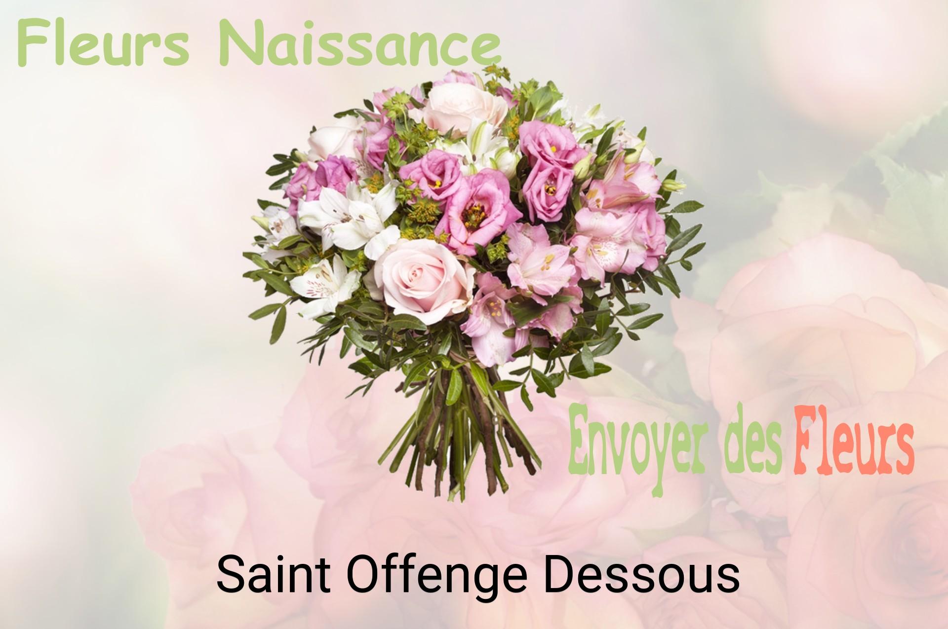 Bouquet de fleurs de naissance livré à Saint-Offenge-Dessous
